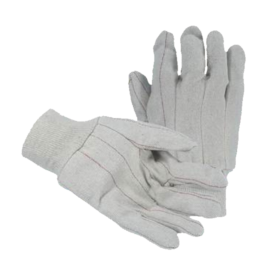 Double Palm is two layers of cotton Knit Wrist helps keep out dirt and debris Straight Thumb Nap-In Finish Gives better durability