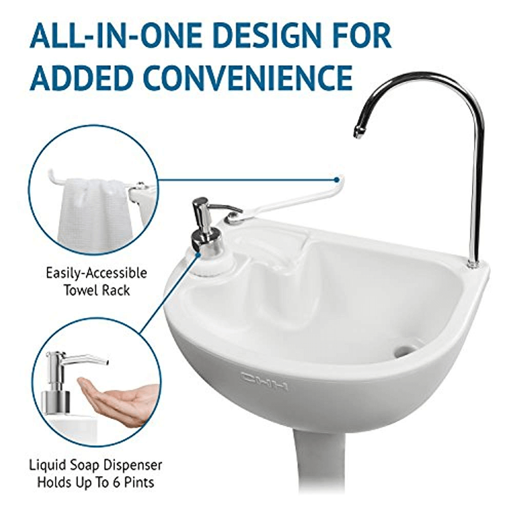 Portable Dual Hand Washing Station with Water Base