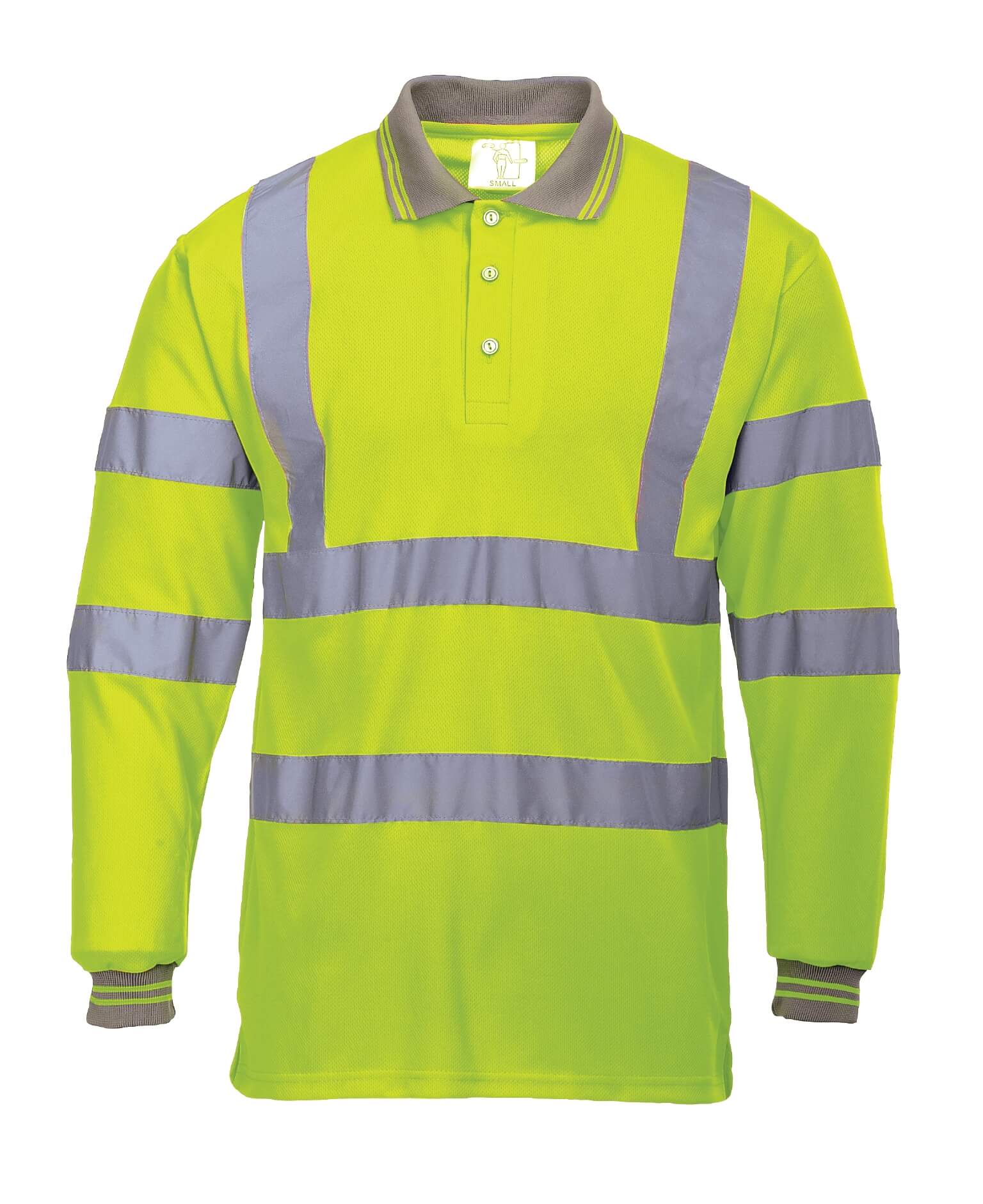 Hi-Vis Long Sleeved Polo Shirt