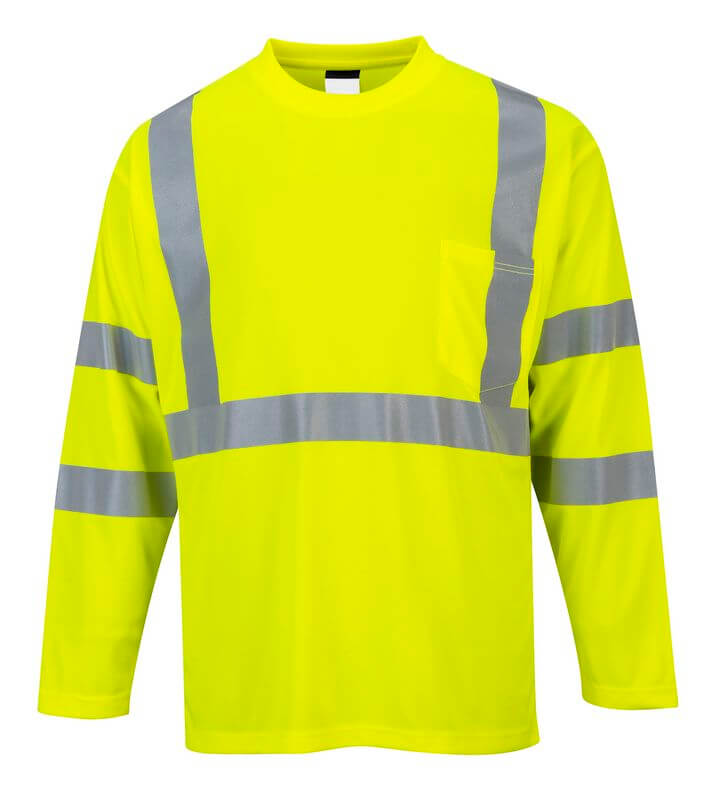 Hi Vis Long Sleeve Flame Resistant T-Shirt, PFR96