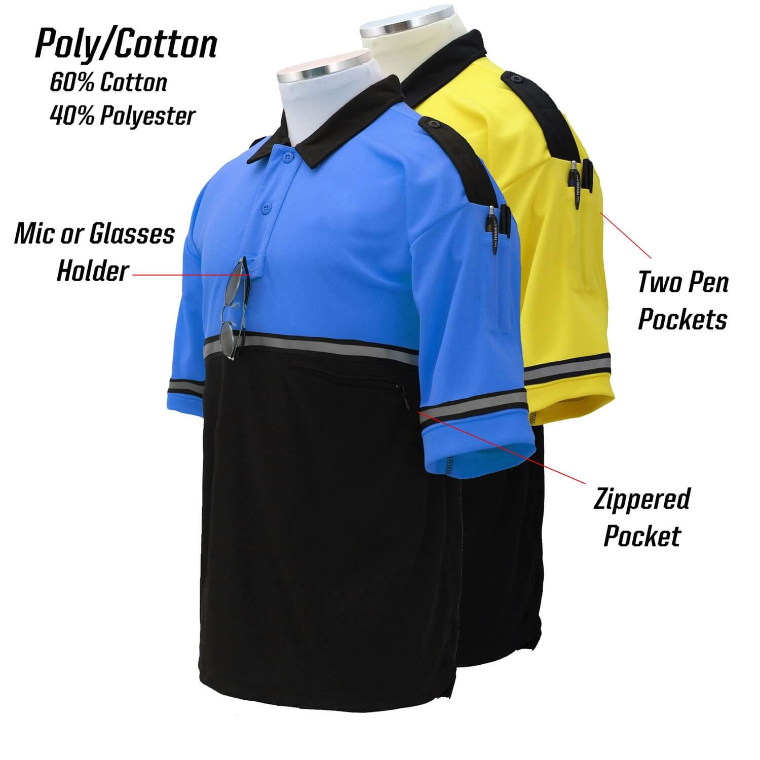 Two Tone Biker Patrol Polo Shirt