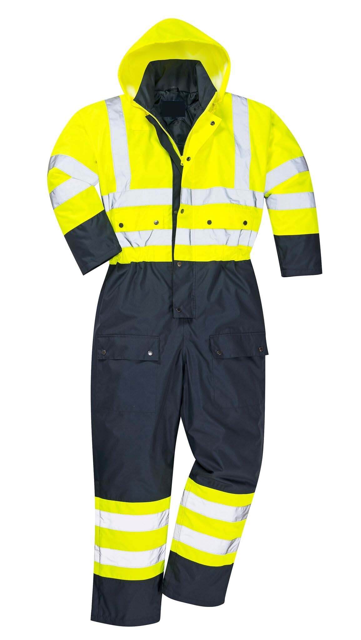 Insulated High Visibility Contrast Coverall, PS485