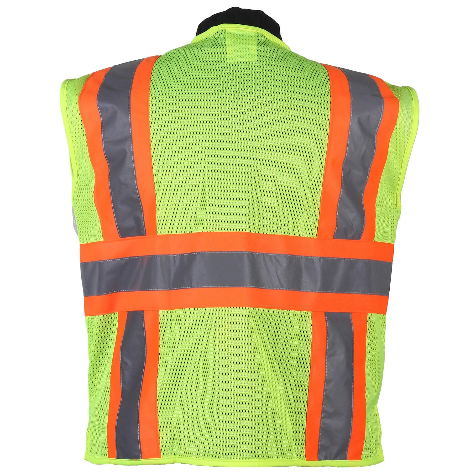 CONTRAST HIGH VIZ ORANGE MESH VEST