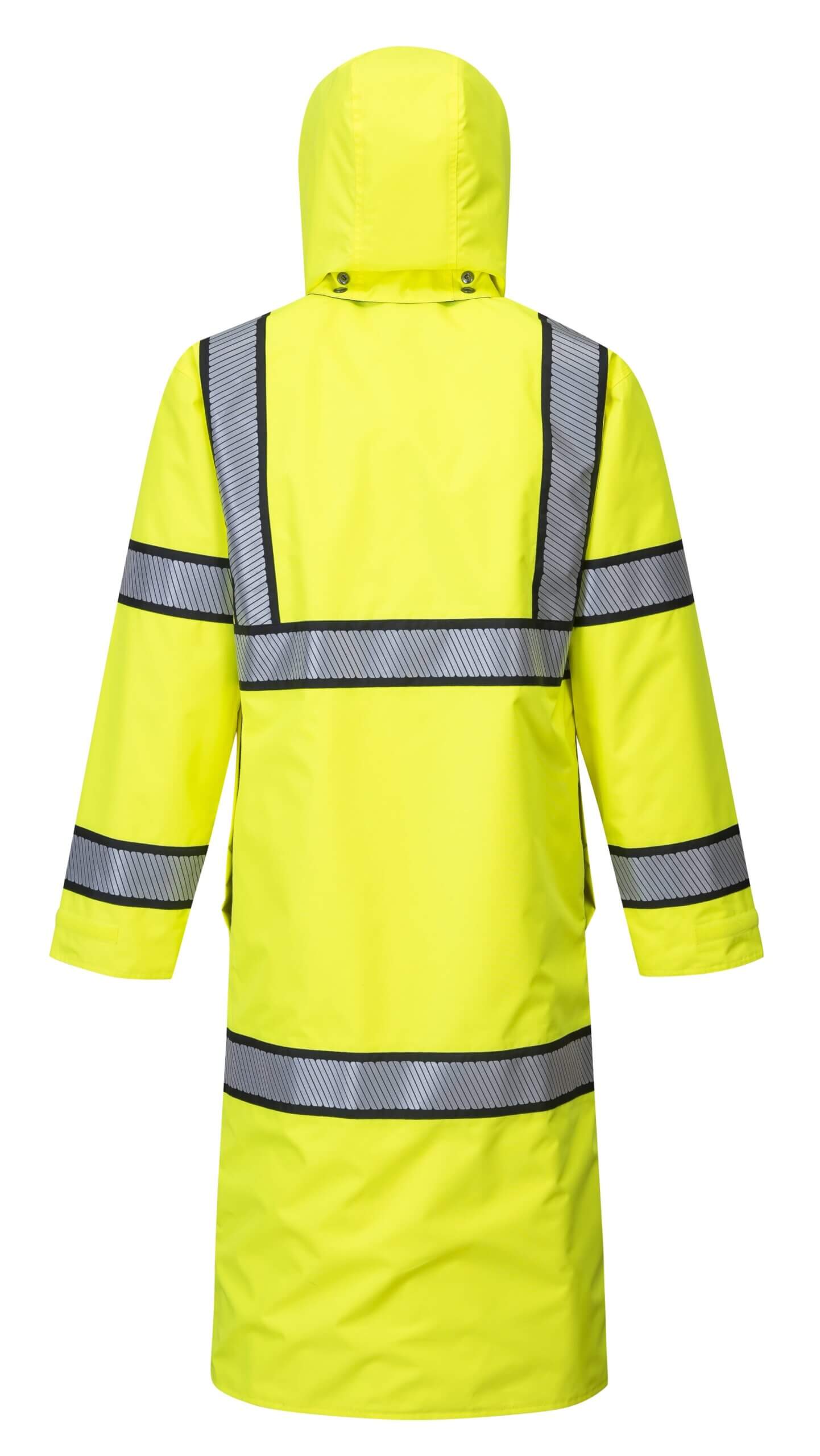 Hi Vis Reversible Rain Coat 48"