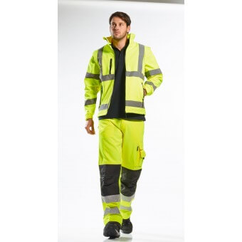 Hi-Vis Softshell Jacket (3L), PS428