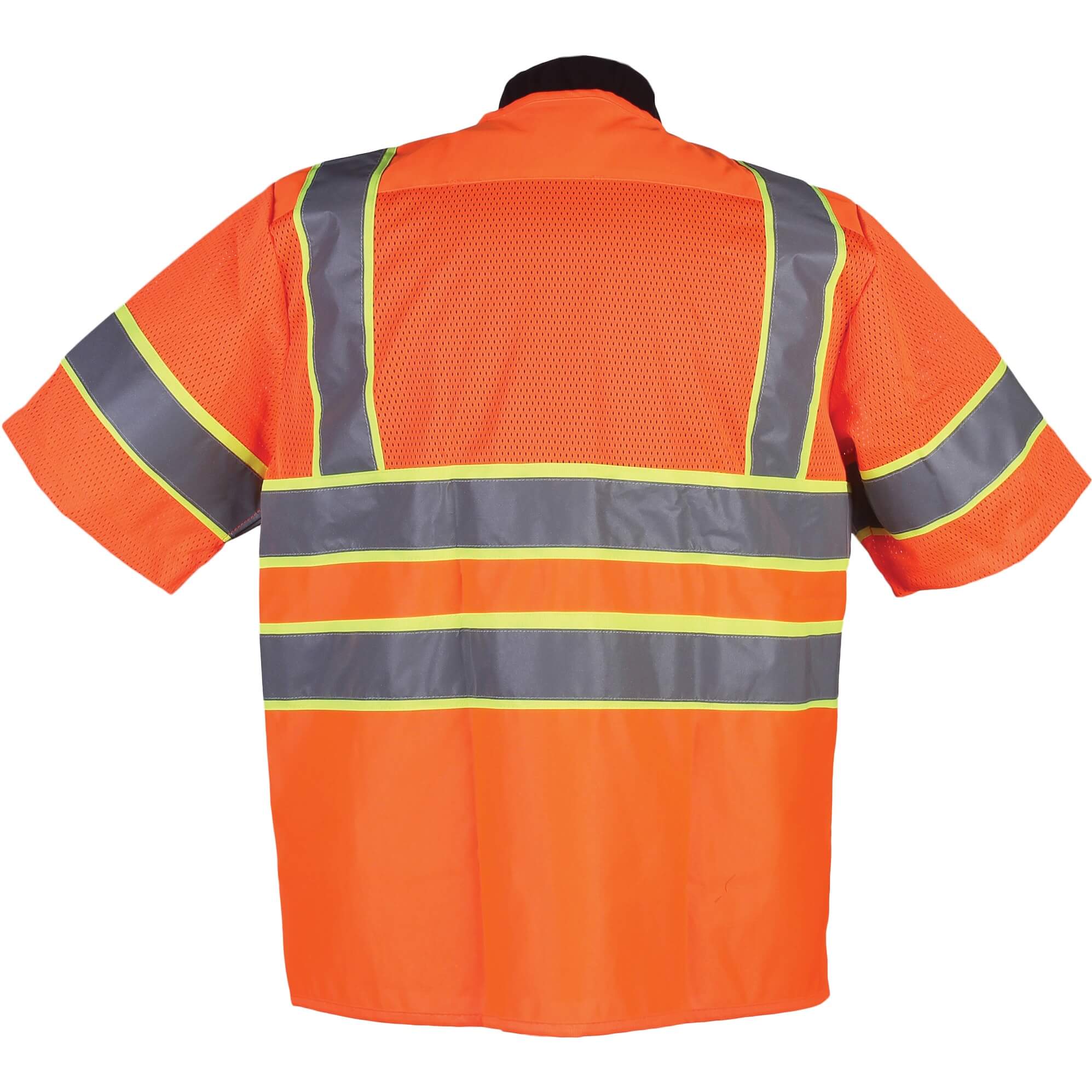 CONTRAST HIGH VIZ ORANGE RANGE MESH - SOLID VEST