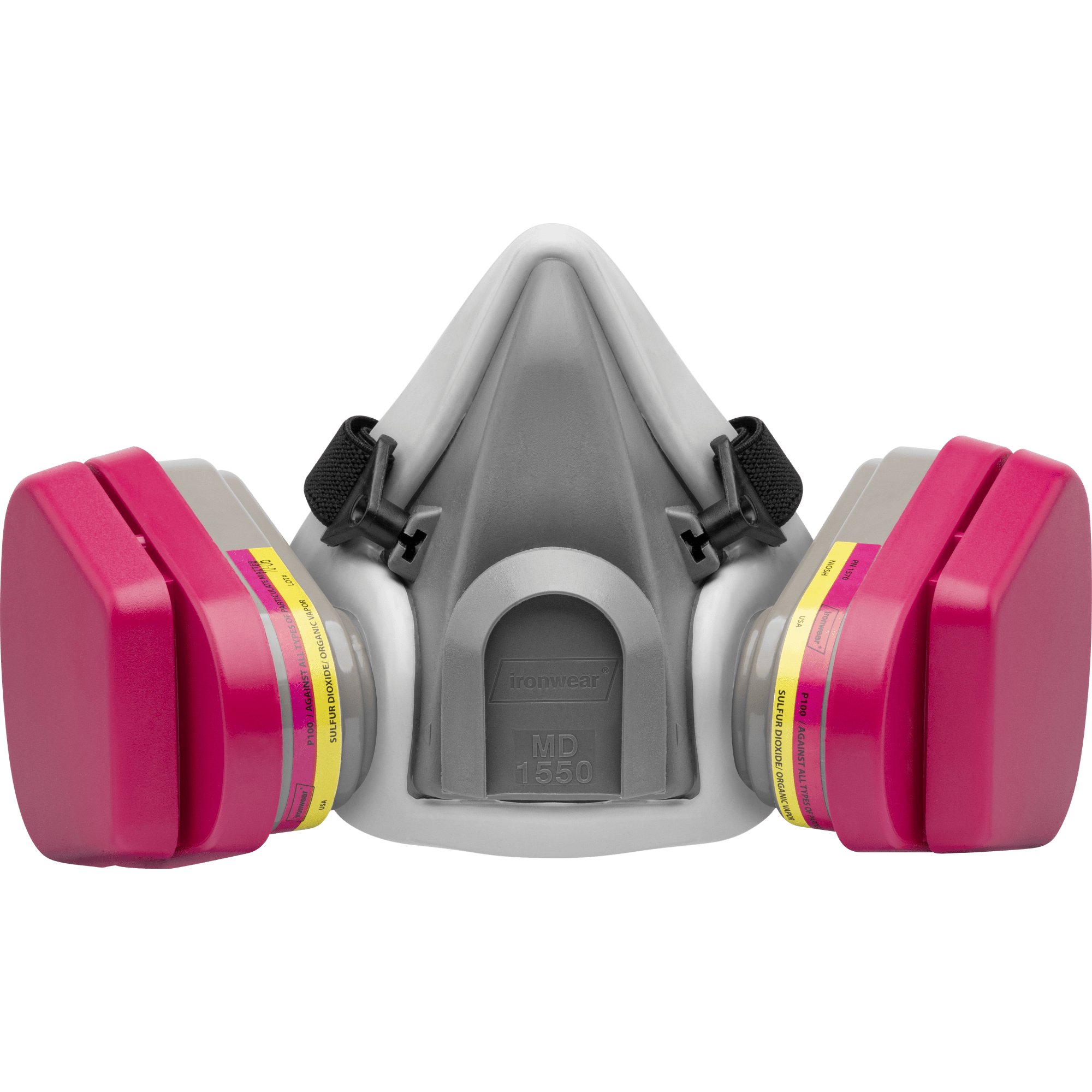 Gas & Vapor Cartridge w/ P100 Particulate Filter, 1570