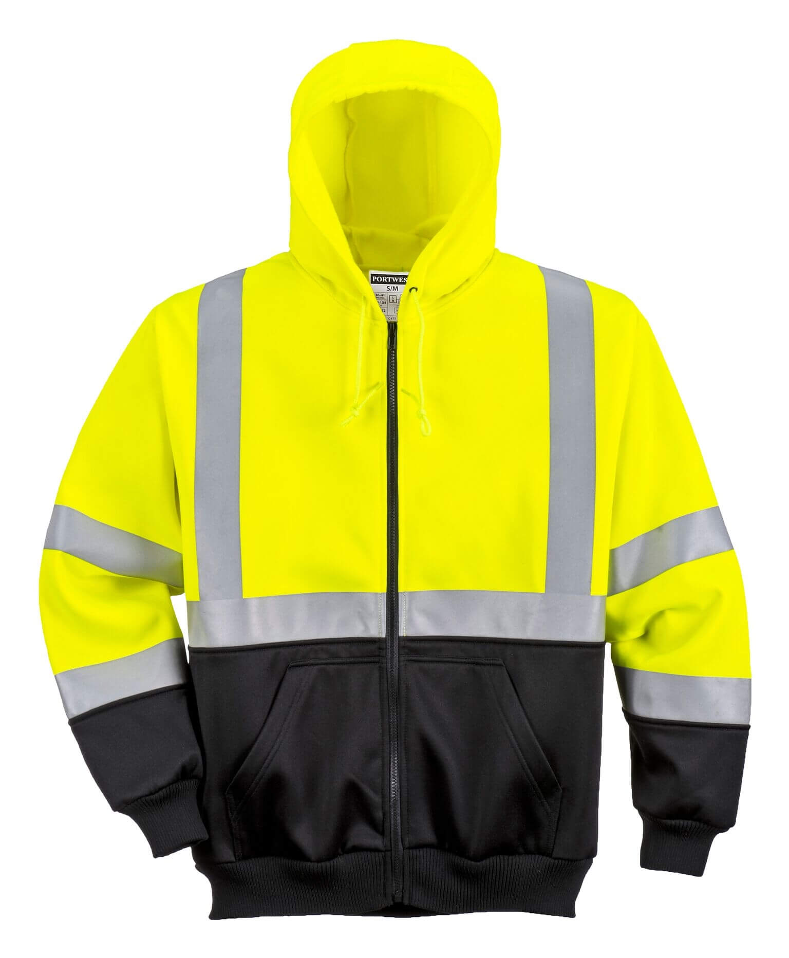 Hi-Vis Two-Tone Zipped Hoodie