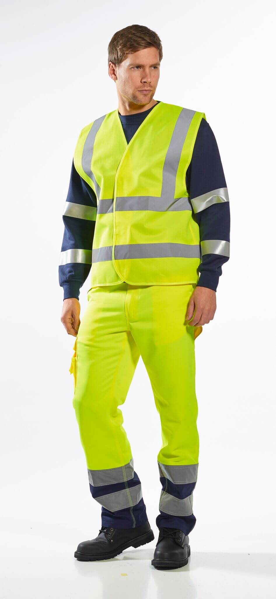 Hi-Vis Two Band & Brace Safety Vest