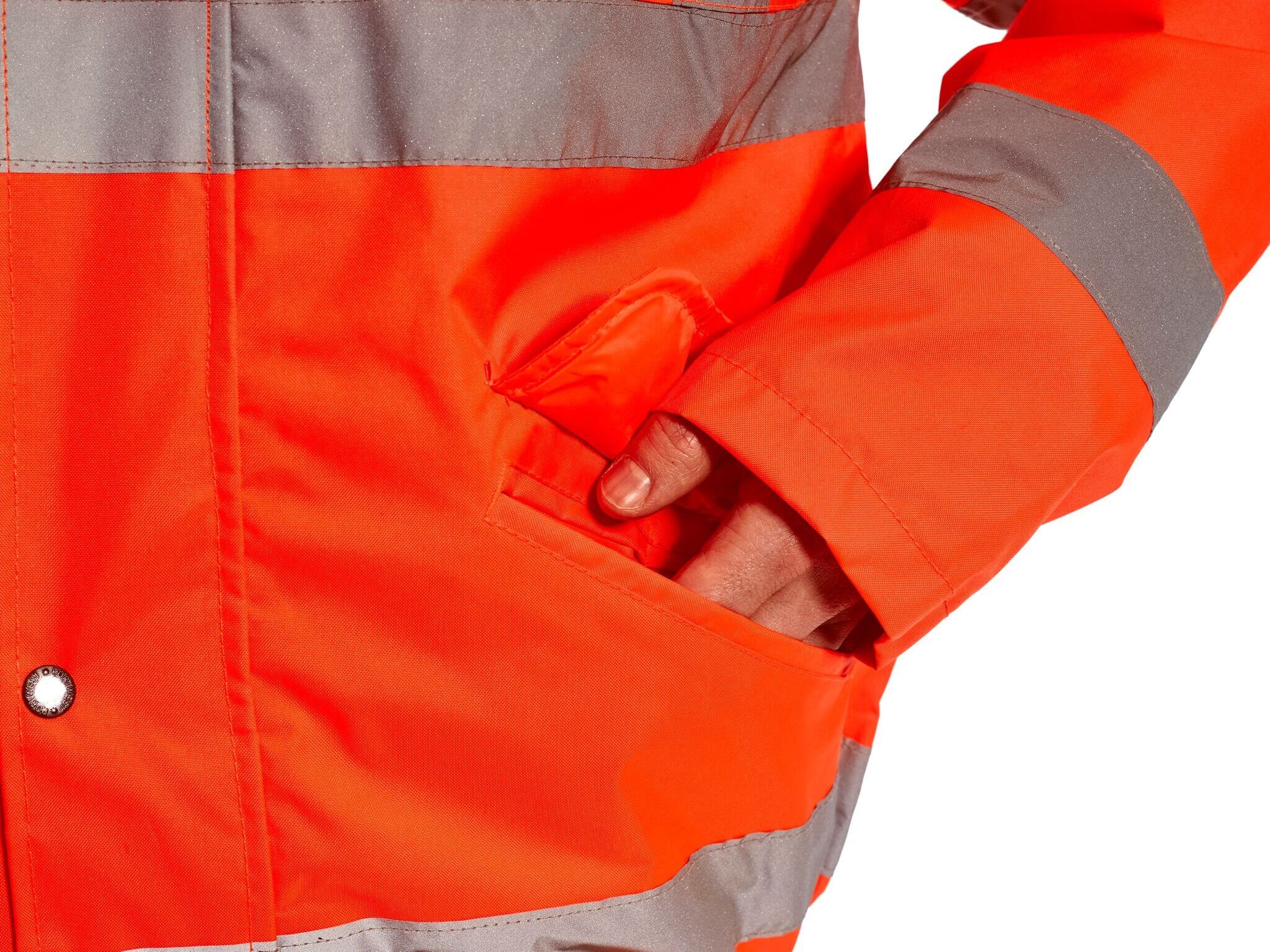 High Visibility Orange Bomber Jacket