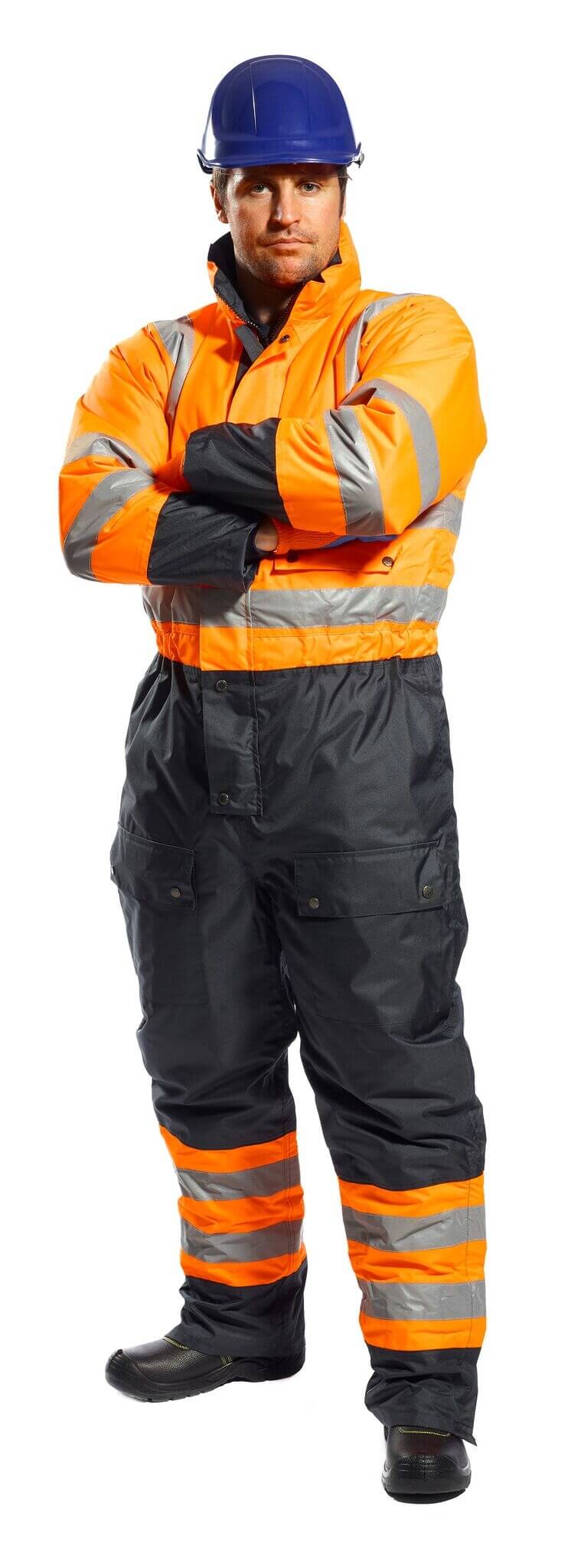 Insulated High Visibility Contrast Coverall, PS485