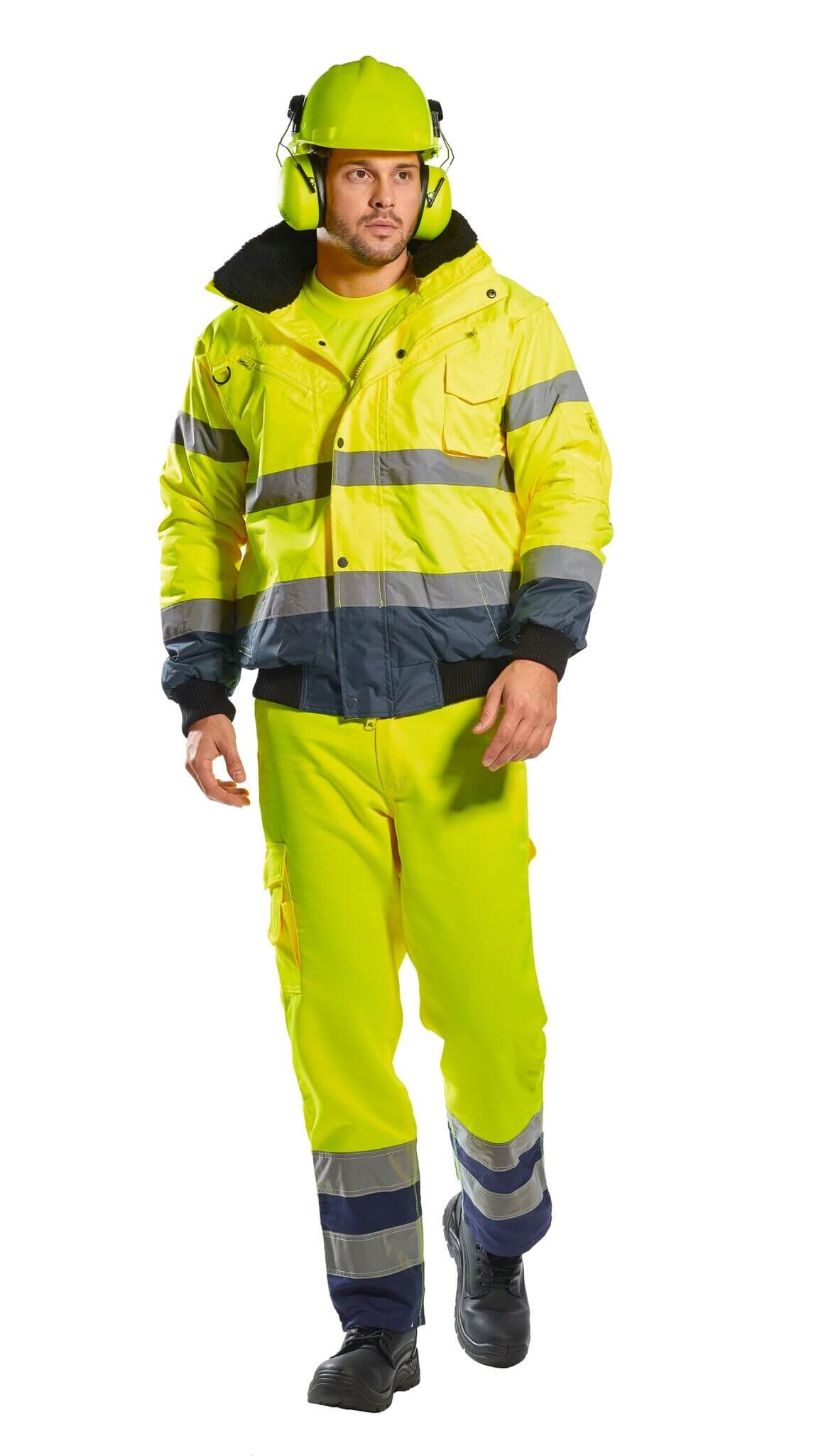 High Visibility Contrast Bomber Jacket, PC465