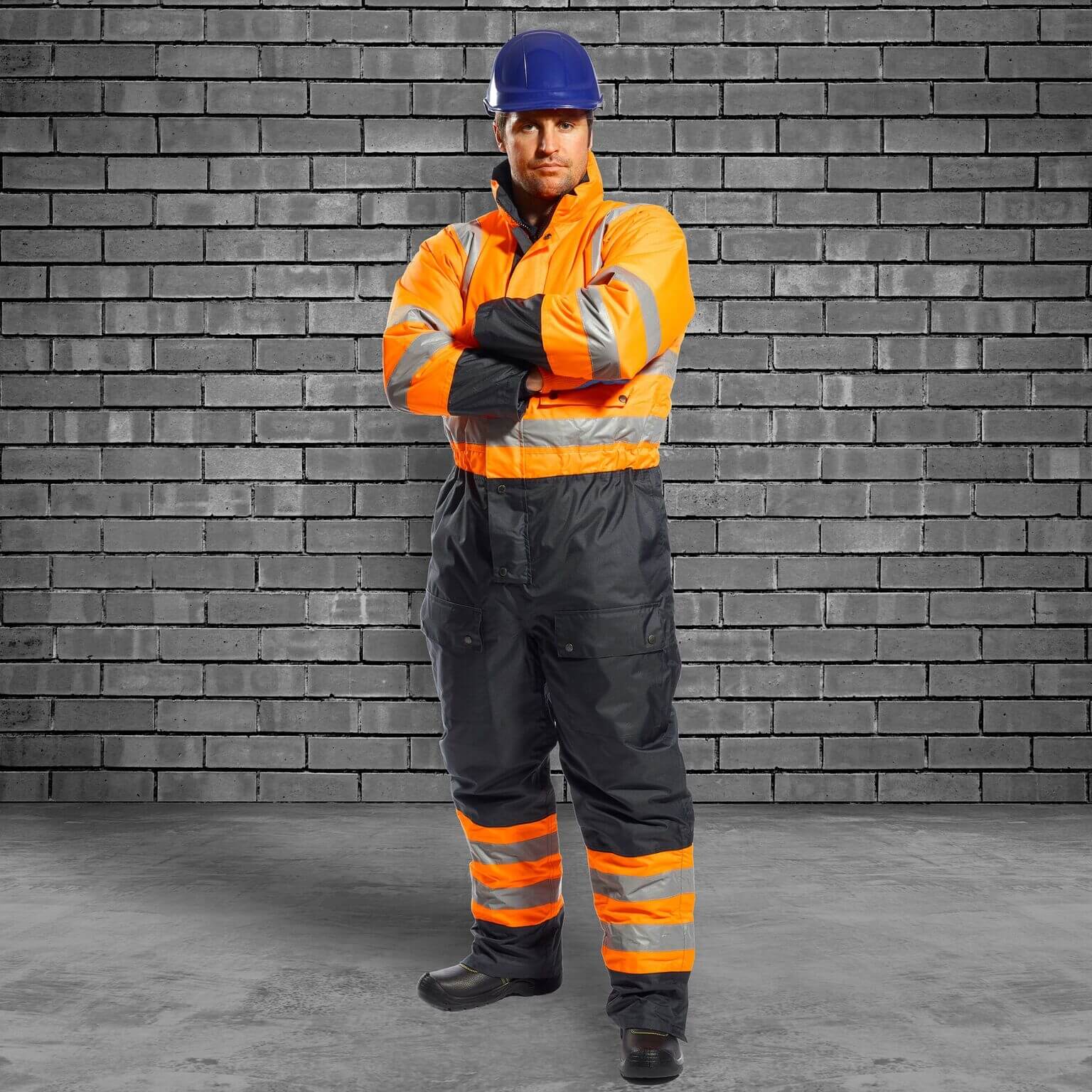 Insulated High Visibility Contrast Coverall, PS485