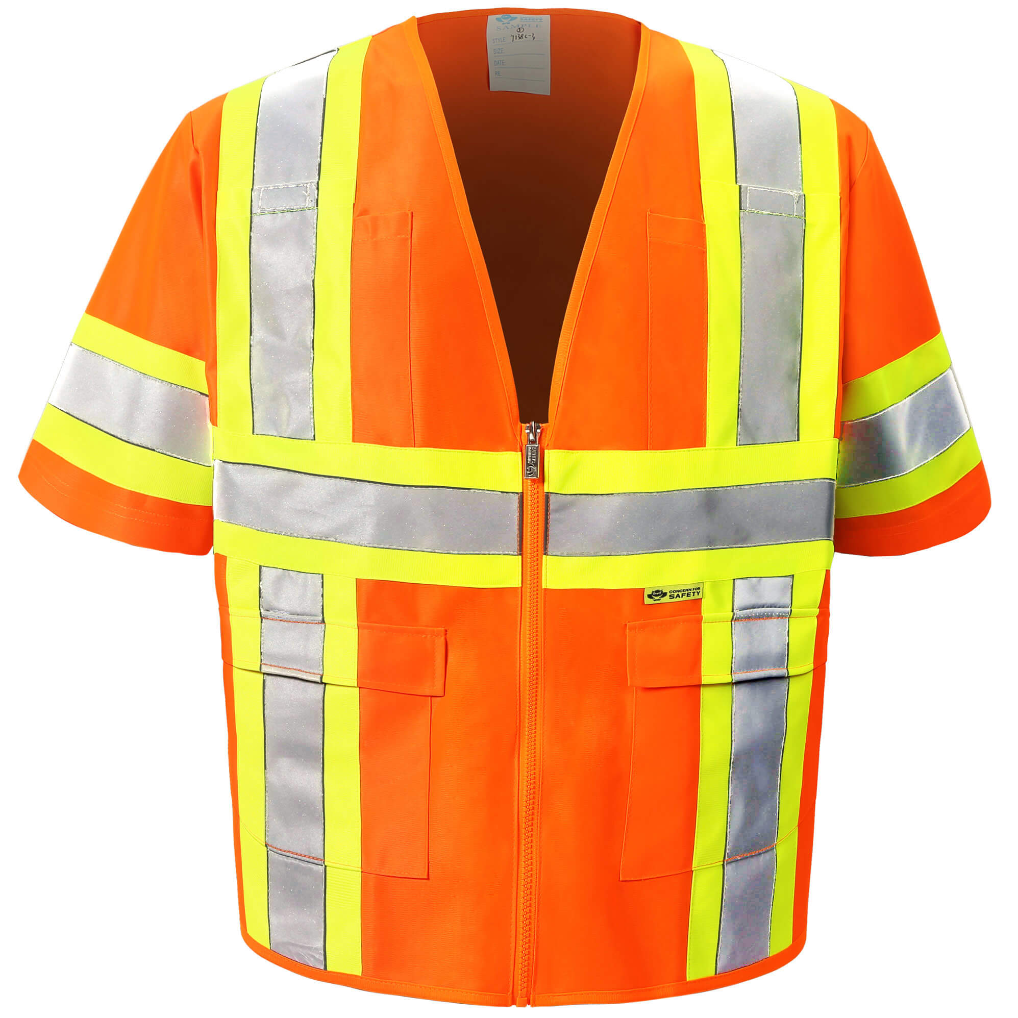 Contrast High Viz Lime Vest