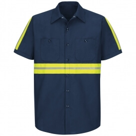 Reflective Industrial Work Shirt (Short Sleeve)