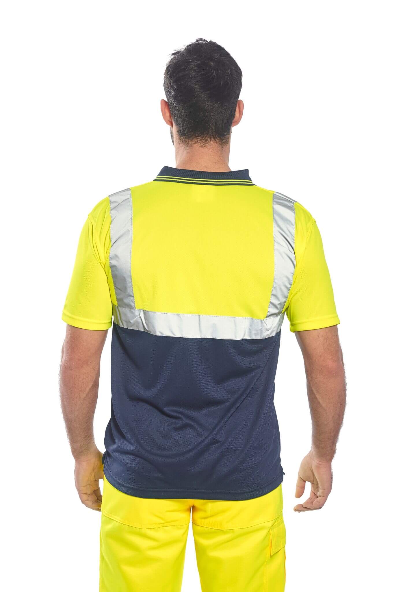 Hi Visibility Two-Tone Polo Shirt