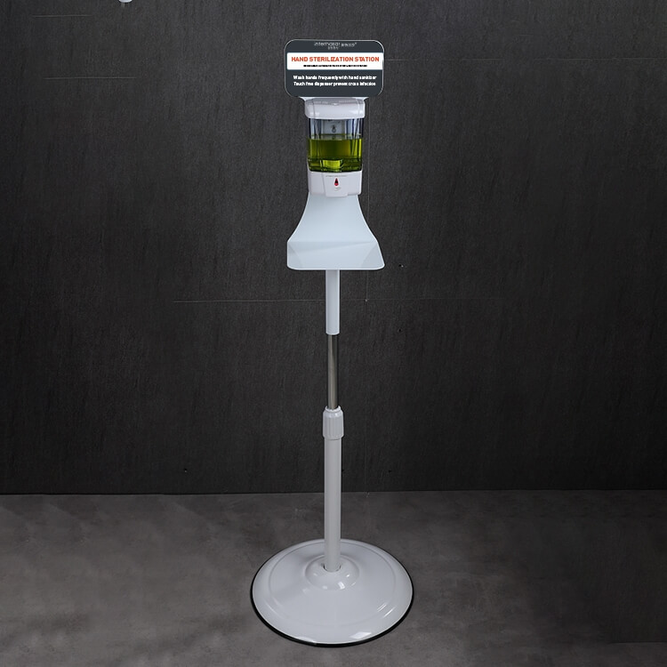 Automatic Touchless Hand Sanitizer Station w Floor Stand