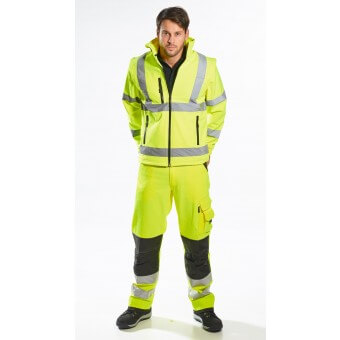 Hi-Vis Softshell Jacket (3L), PS428
