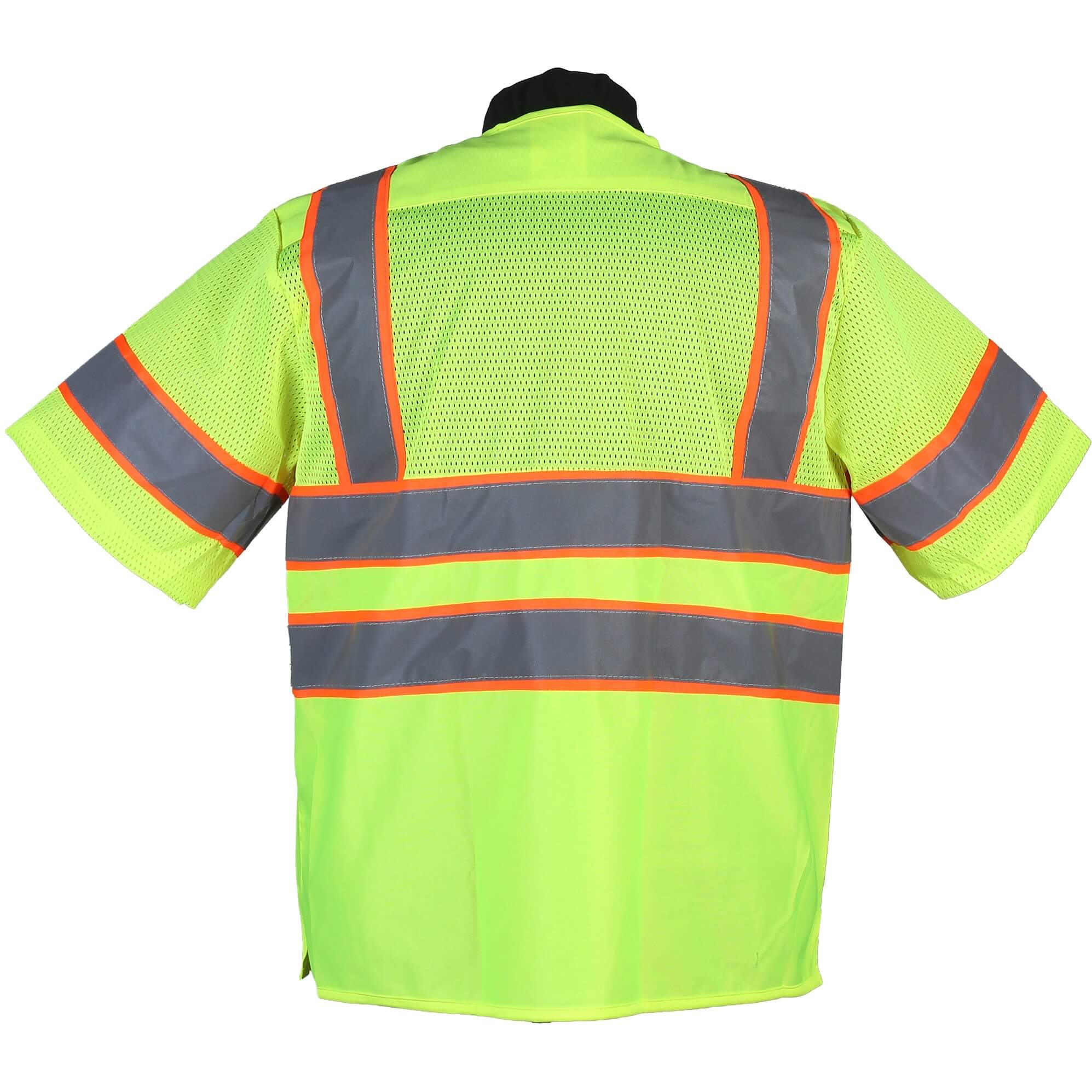 CONTRAST HIGH VIZ ORANGE RANGE MESH - SOLID VEST