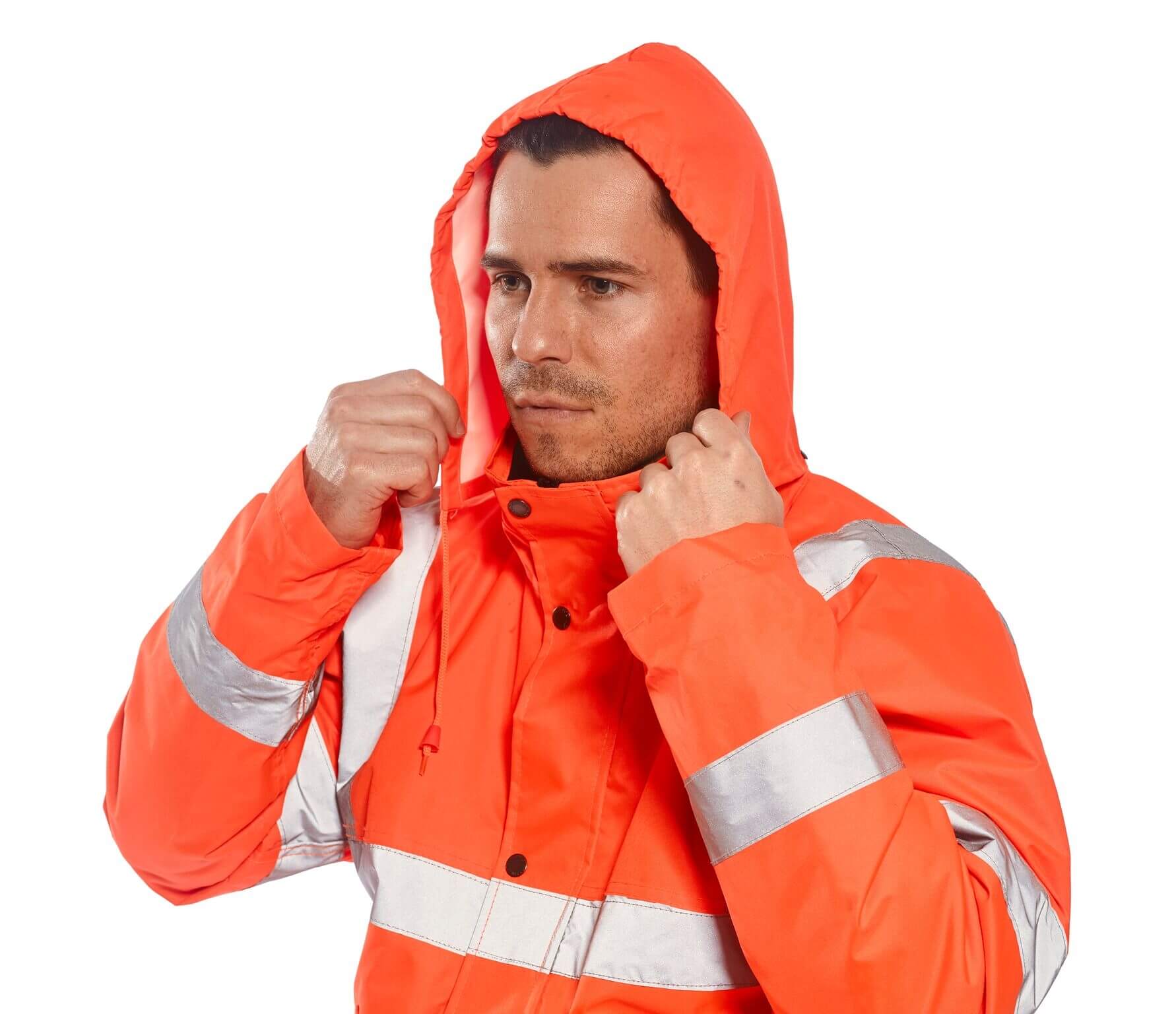 High Visibility Orange Bomber Jacket