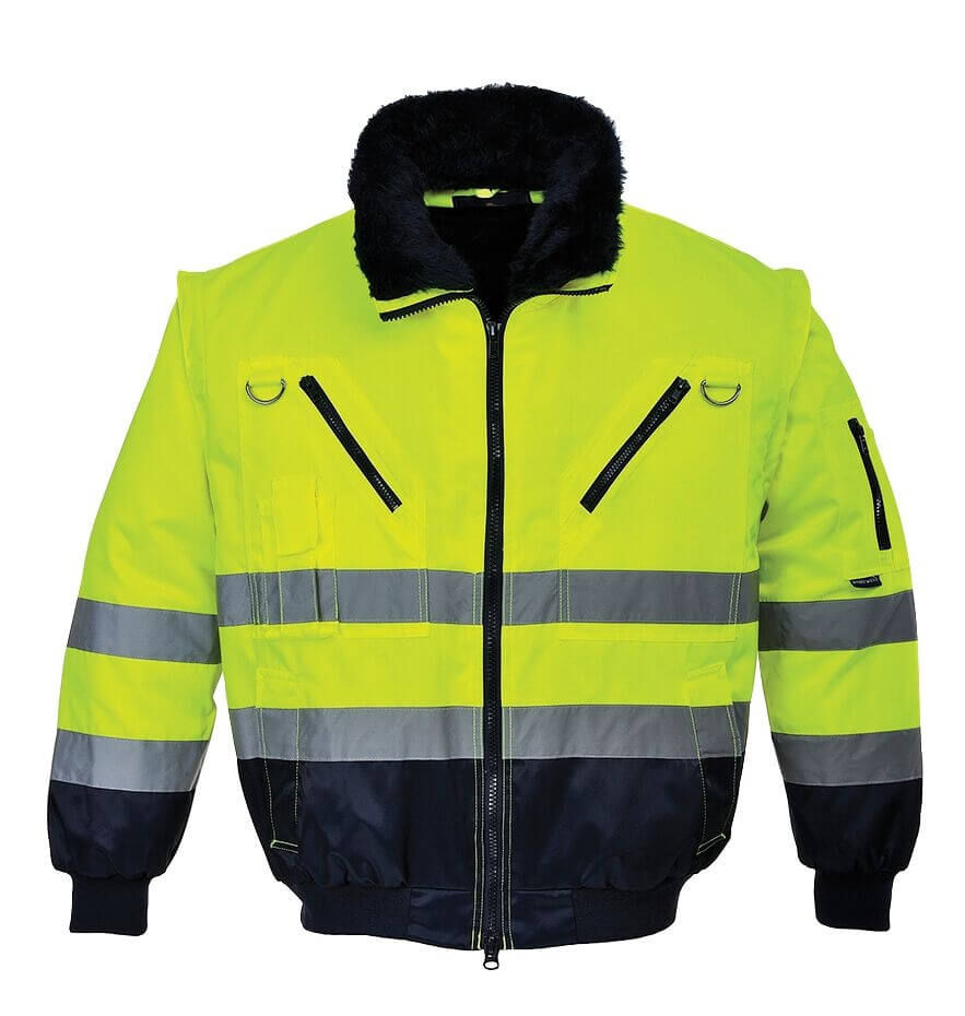 Hi Vis Pilot Jacket, 3-in-1 Class 3