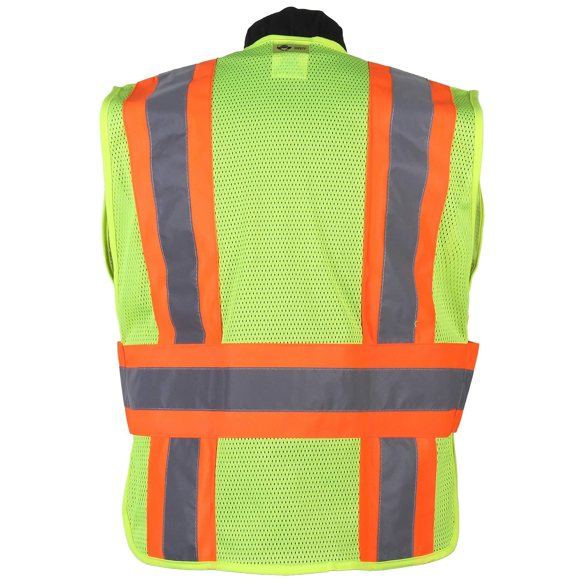 CONTRAST DOT STYLE LIME MESH VEST