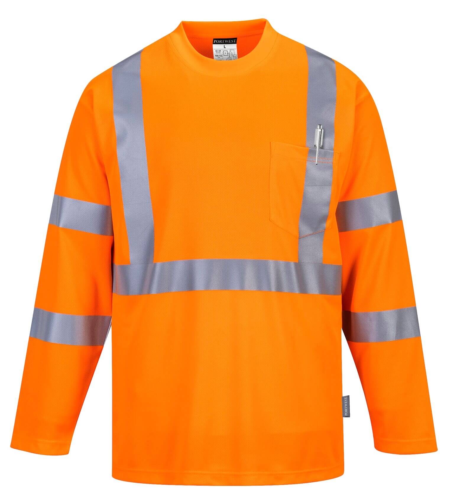 Hi Vis Long Sleeve Pocket T-Shirt