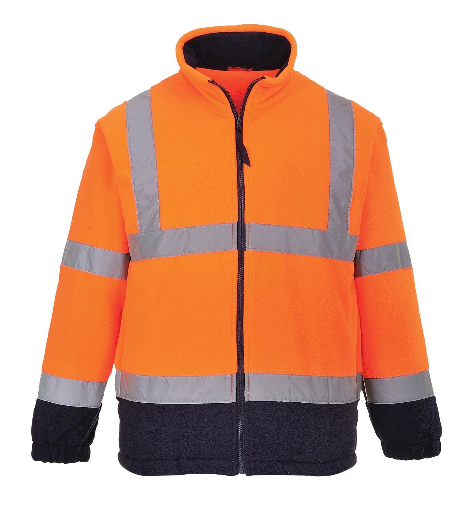 Hi-Vis Black Bottom Fleece, PF301