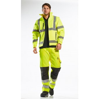 Hi-Vis Softshell Jacket (3L), PS428