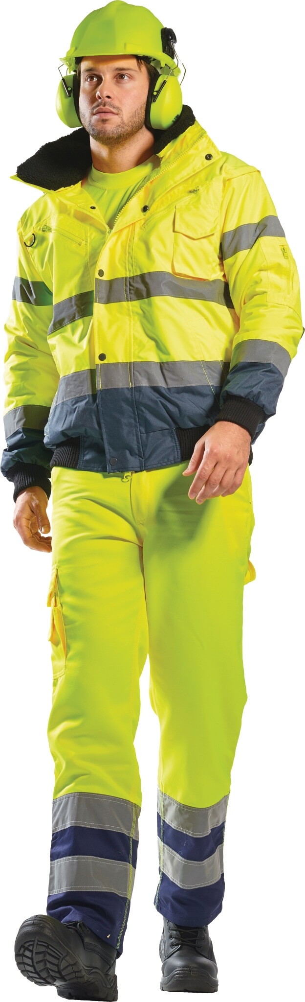 High Visibility Contrast Bomber Jacket, PC465