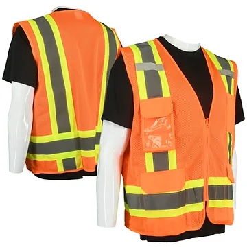 Class 2 Type R Hi-Vis Yellow Mesh Safety Vest