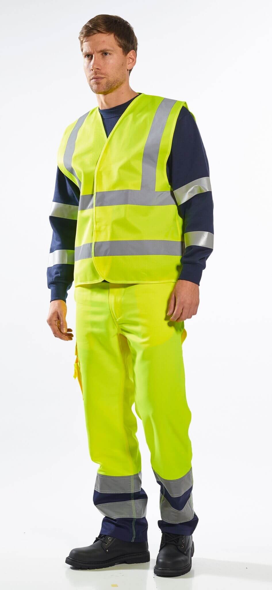 Hi-Vis Two Band & Brace Safety Vest