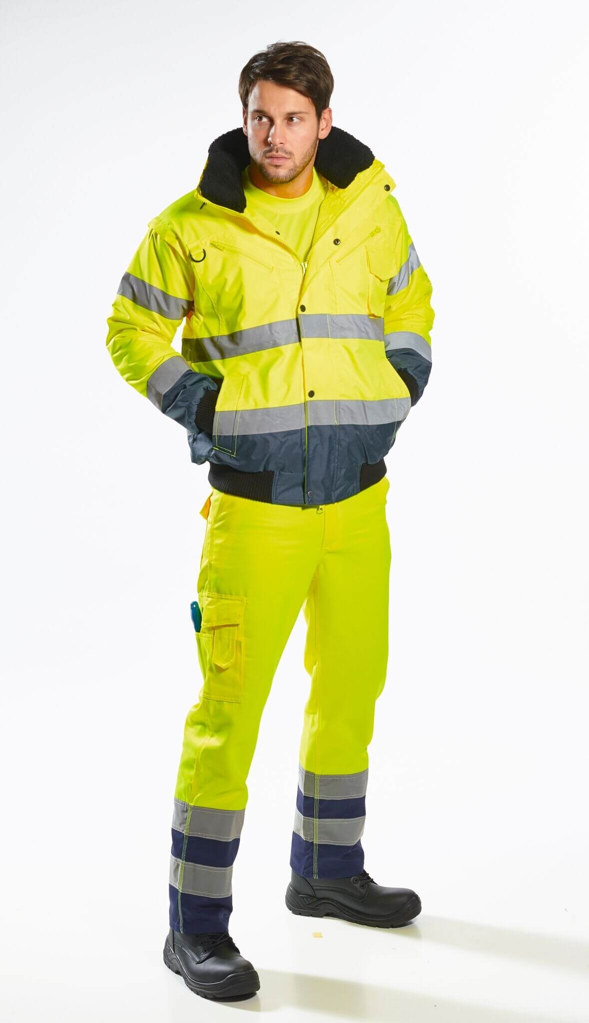 High Visibility Contrast Bomber Jacket, PC465