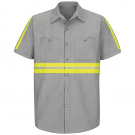 Reflective Industrial Work Shirt (Short Sleeve)