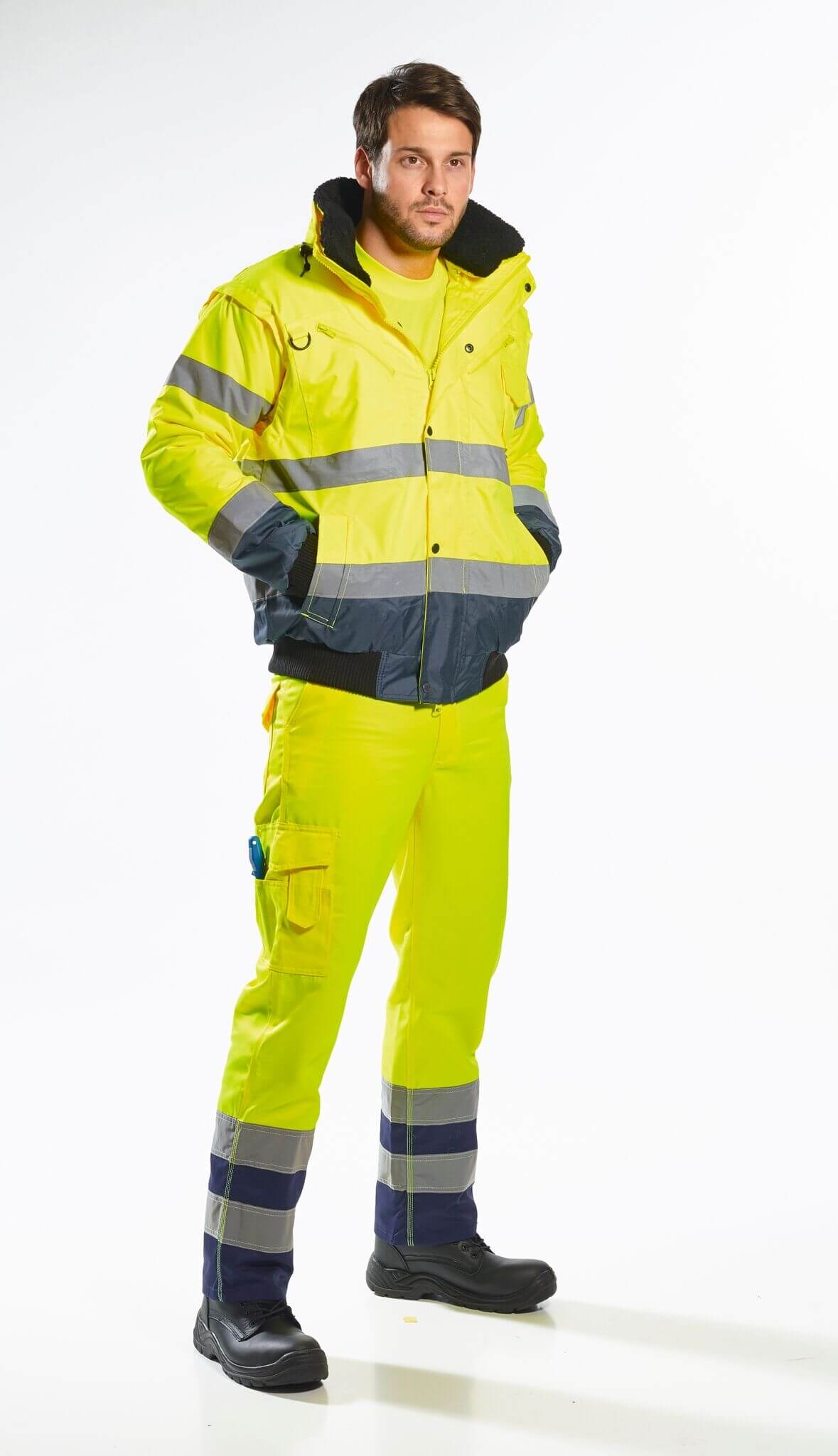 High Visibility Contrast Bomber Jacket, PC465