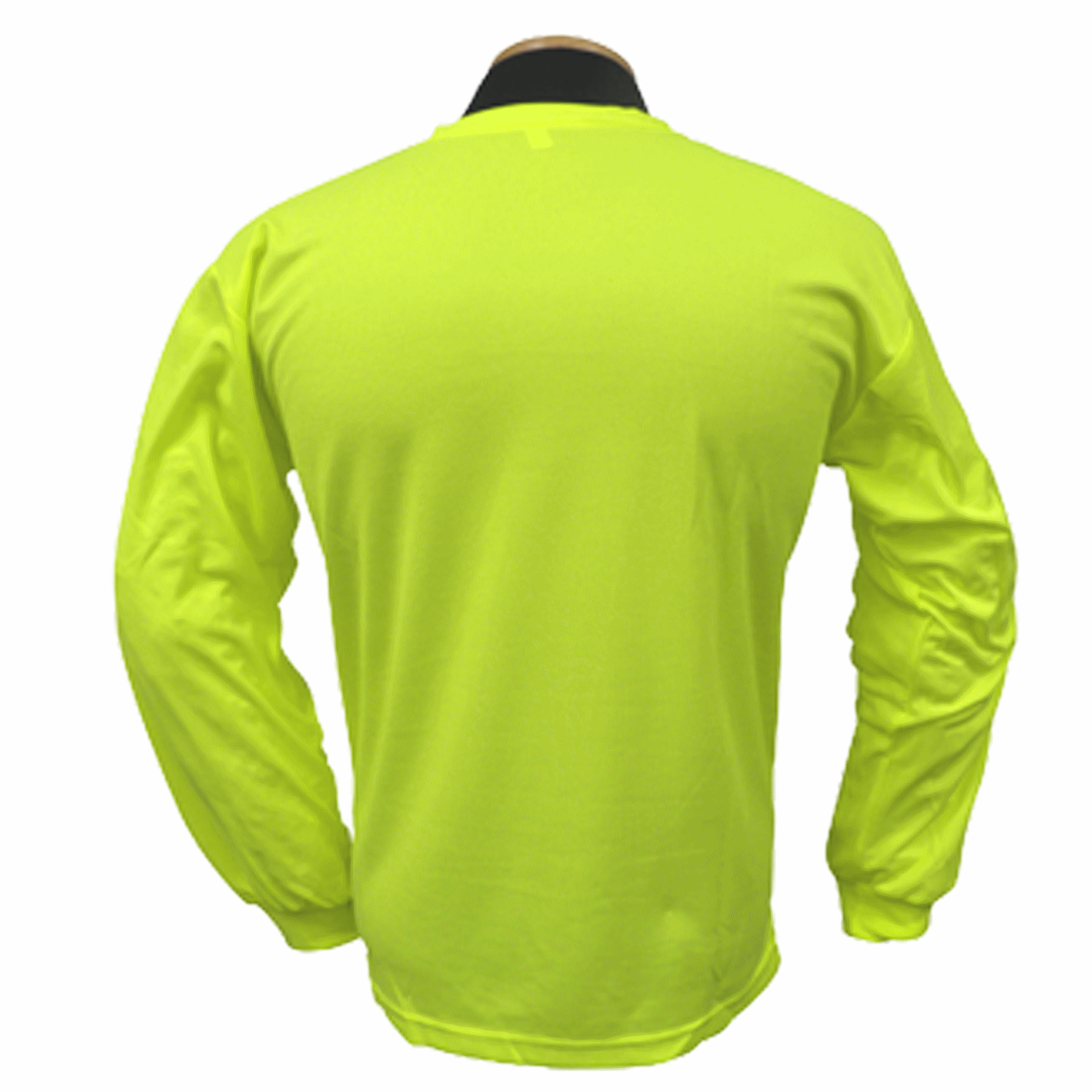 Hi Vis Long Sleeve V Neck Pocket T-Shirt, WO Tape